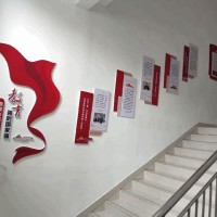 新时代文明实践中心布置 | 党员活动室背景墙 | 环保阻燃材料 资质齐全 - 现代极简风