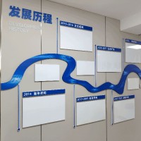 公司发展历程墙贴 | 3D立体亚克力企业标识 | 源头工厂 施工包安装 - 科技未来风