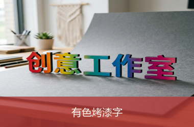 有色烤漆字