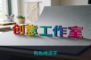 有色烤漆字