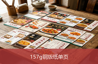 157g铜版纸单页