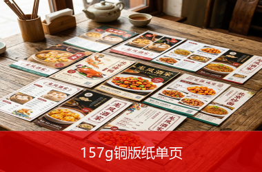 157g铜版纸单页