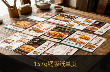 157g铜版纸单页