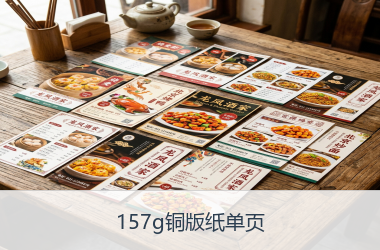 157g铜版纸单页
