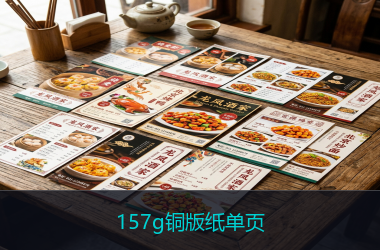 157g铜版纸单页