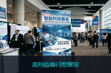 高档防卷门型展架