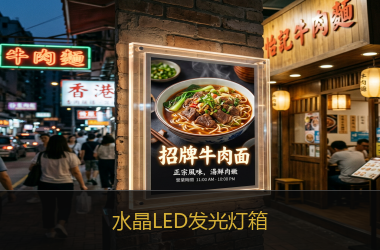 水晶LED发光灯箱