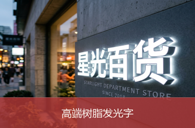 高端树脂发光字