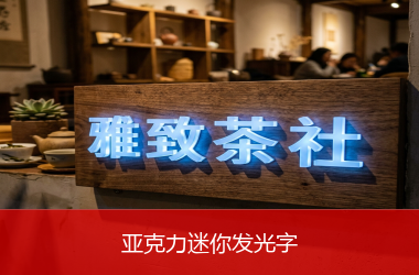 亚克力迷你发光字