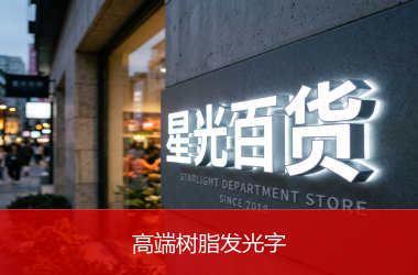 高端树脂发光字
