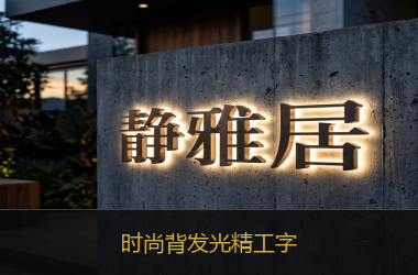 时尚背发光精工字