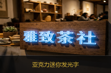 亚克力迷你发光字