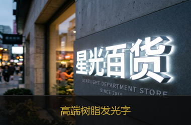 高端树脂发光字
