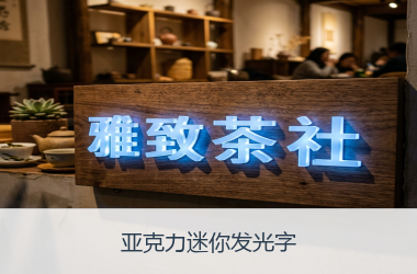 亚克力迷你发光字