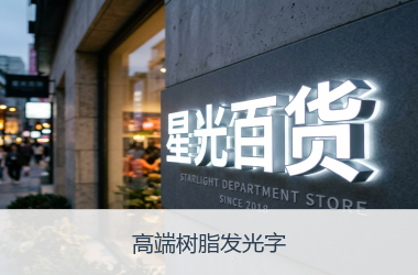 高端树脂发光字