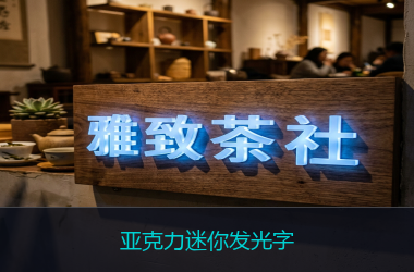 亚克力迷你发光字