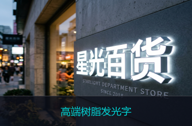高端树脂发光字