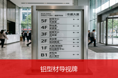 铝型材导视牌