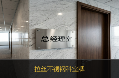 拉丝不锈钢科室牌
